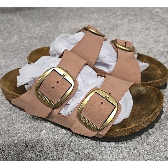 Birkenstock Shoes - Birkenstock Arizona Big Buckle Slide Sandal Mauve Pink Women's Size 38/ US 7-7.5
